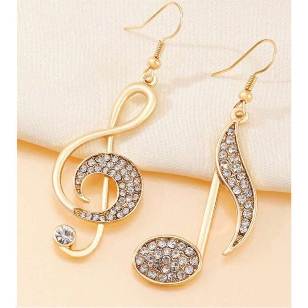 Musical Note Earrings - Picture 3 of 5